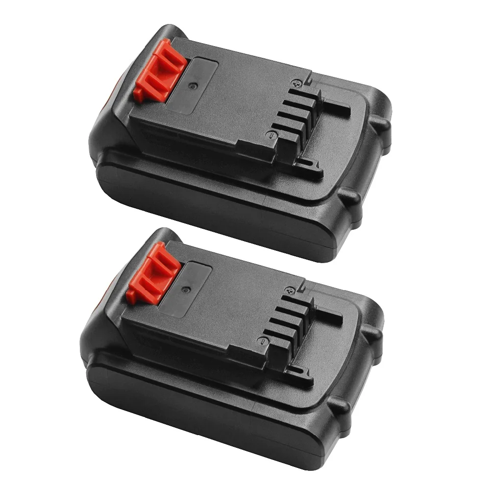 2X 20V 2000mAh Li Ion LBXR20 аккумуляторная батарея для Black & Decker LB20 LBX20 LST220 LSW20 SSL20SB 2 ASL186K