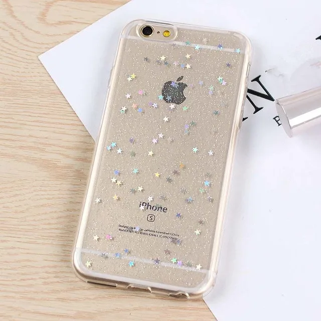 black transparent sequins glitter star quicksand colorful sequin soft tpu back cover for iphone11 pro max x xs max xr 8 7 6 plus free global shipping