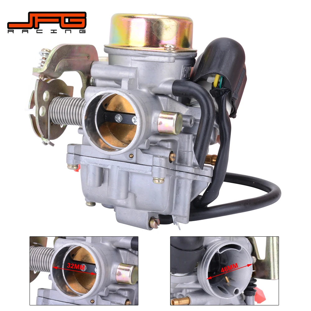Мотоцикл 32 мм CVK32 карбюратор Carburador для Keihin скутеры ATV с GY6 150CC 200CC 250CC двигатель Quad Dirt Bike мотокросс