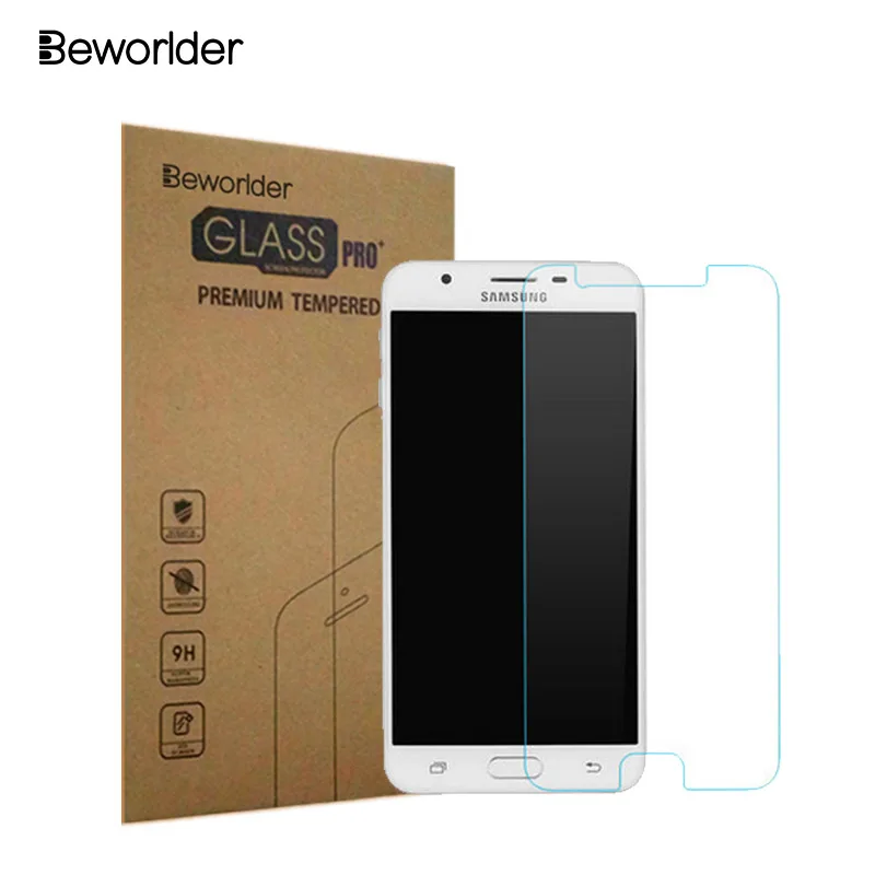Beworld 2 шт закаленное стекло для samsung Galaxy J700F J7 2015 Премиум протектор экрана защитная
