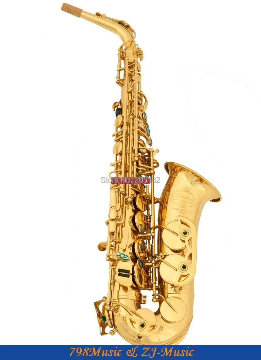 

Новый профессиональный Eb альт-саксофон электрофорез золото