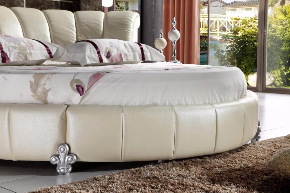 2017 мягкая кровать Cabecero Cama Muebles Para Casa Rushed No натуральная кожа King современная мебель