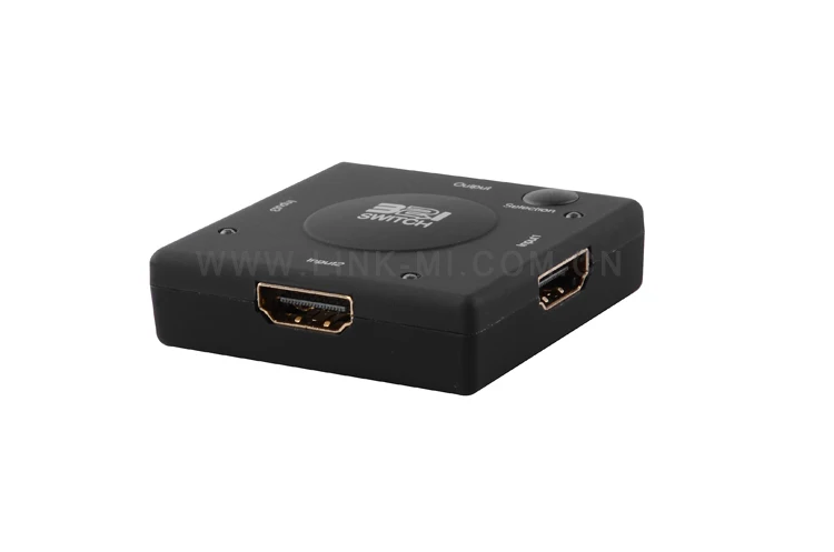 LINK-MI LM-SW09 аудио видео мини HDMI 301 переключатель коробка через HDMI кабель для HDTV