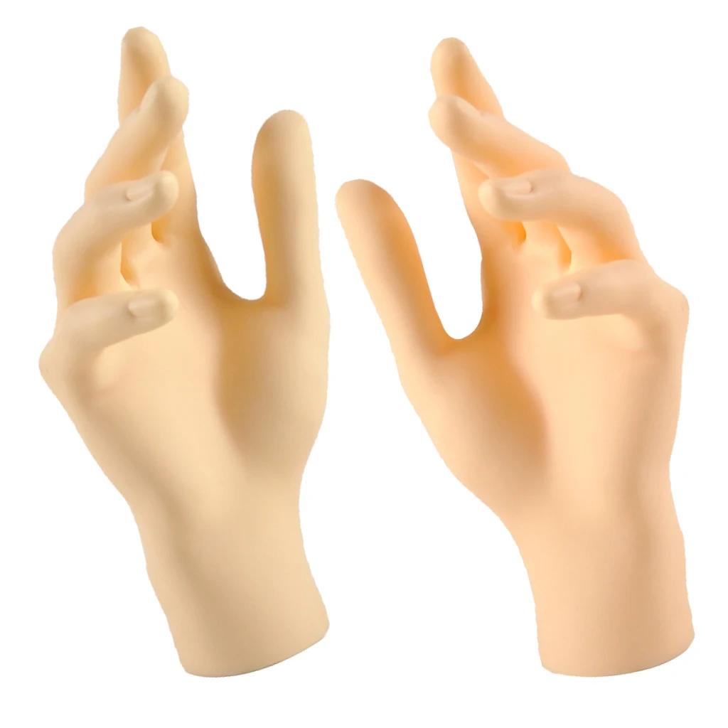 Пара женских манекенов для рук модель из пластика цвет кожи левые и правые