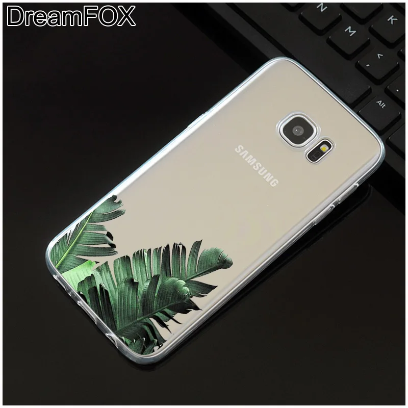 DREAMFOX M500 Мягкий ТПУ силиконовый чехол с зелеными цветами для samsung Galaxy Note S 6 7 8 9 10 10e 11