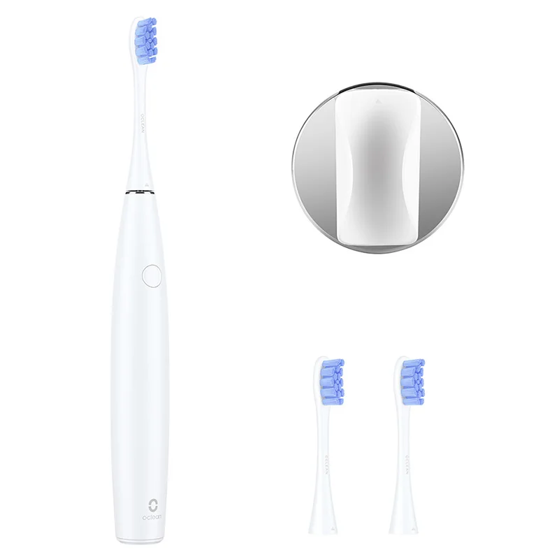 WITH TOOTHBRUSH SET Oclean SE перезаряжаемая звуковая электрическая зубная щетка Международная глобальная версия приложения с 2 головками и настенным держателем - Цвет: WITH TOOTHBRUSH SET