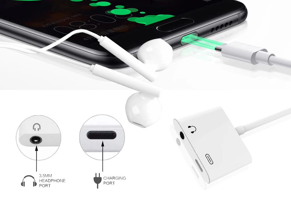 Ascromy type-C сплиттер адаптер 3,5 мм USB C конвертер для новых Apple iPad Pro 11 12,9 дюймов iPadpro AUX аудио адаптер