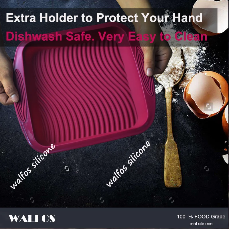 WALFOS DlY квадратная форма 3D силиконовая для торта жаропрочные инструменты выпечки