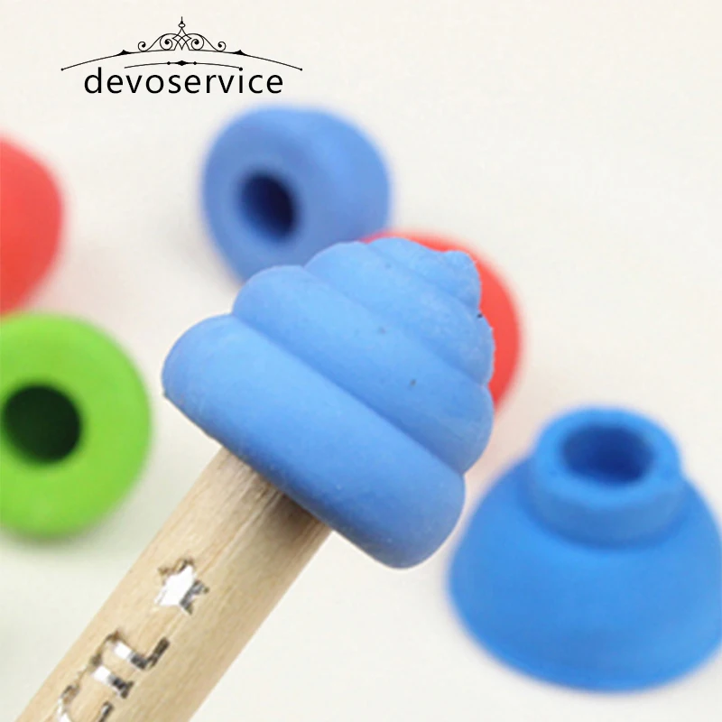

Funny Poop Plunger Pencils Rubber Erasers For Kids Birthday Gifts Non-toxic Safe Puzzle Eraser Stationery Borrachas De Escola