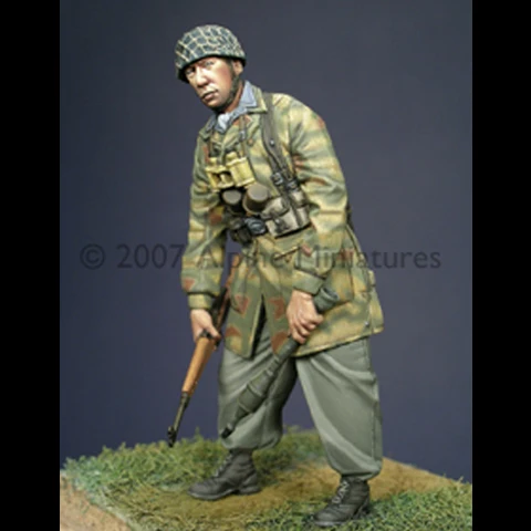 1/35 десантник с 2 различными головками набор из смолы солдат GK военная тема