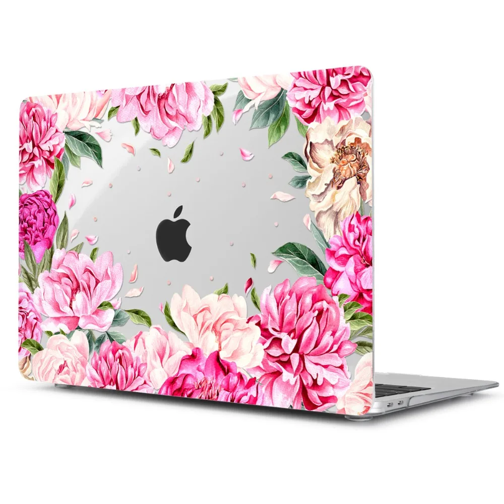 Чехол с кристаллами для Macbook Air 1" A1932 милый цветочный пластиковый жесткий чехол Pro 13 15" retina Touch Bar Air 13,3