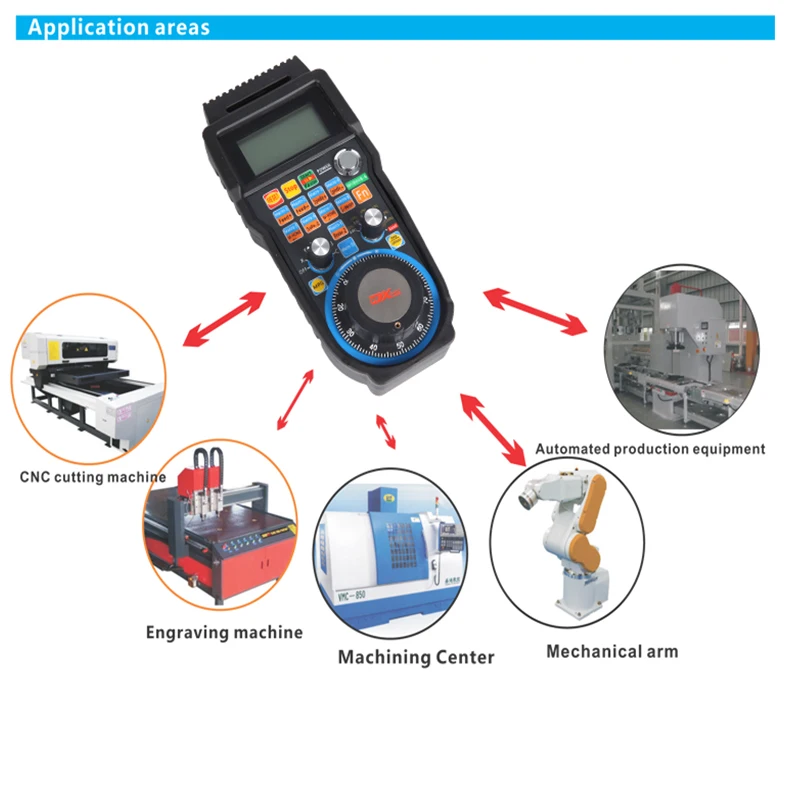 Chengdu XHC USB mach3 6axis ручной импульсный Универсальный mpg подвесной ручной Руль для фрезерования с ЧПУ/гравировки/резки