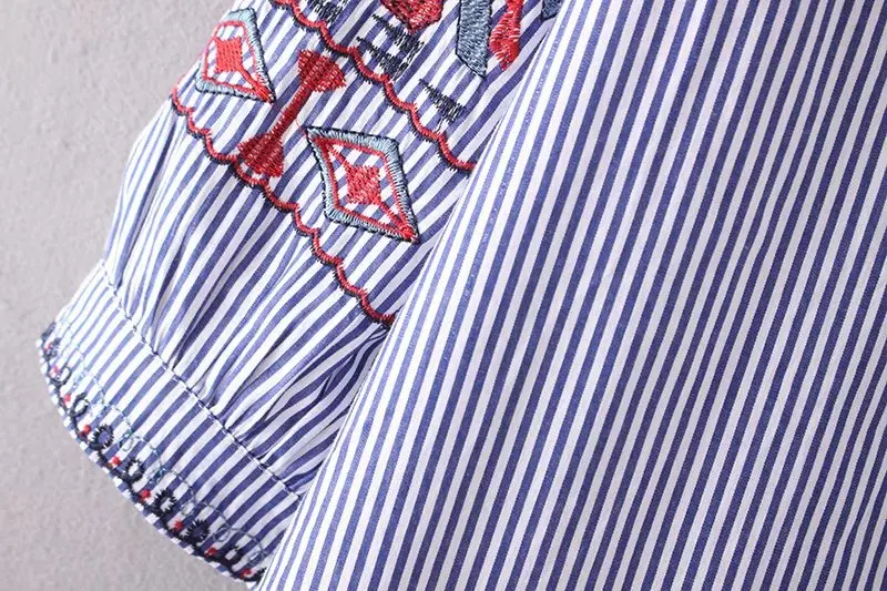 

Women's new plus-size embroidery shirt