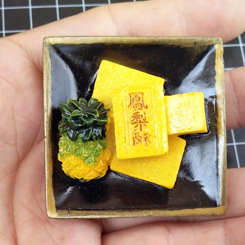 Taiwan pineapplecake Lychee еда особого магниты на холодильник Смешные переплетения магниты и сувениры на холодильник современный дом Кухня украшения - Цвет: Taiwan pineapplecake
