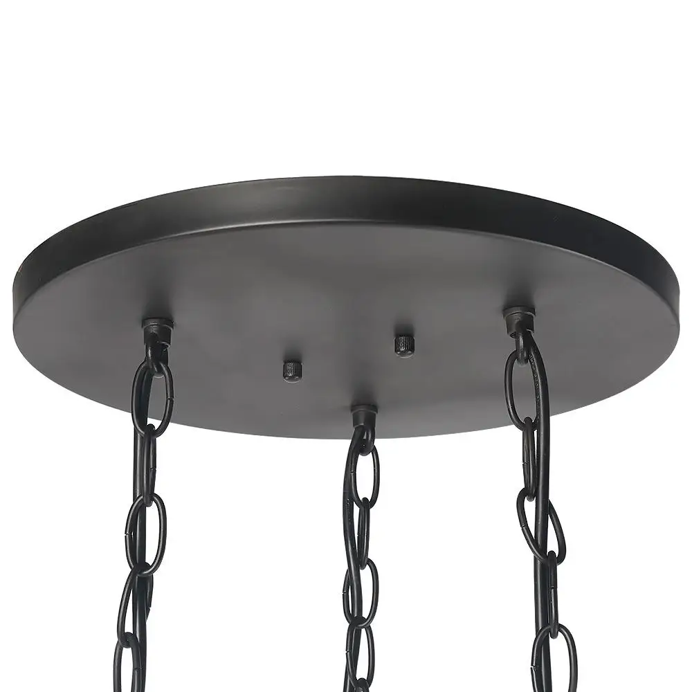 HAIXIANG LED 3-Lights темное бронзовое освещение Mason прозрачное стекло Jar абажур подвесной