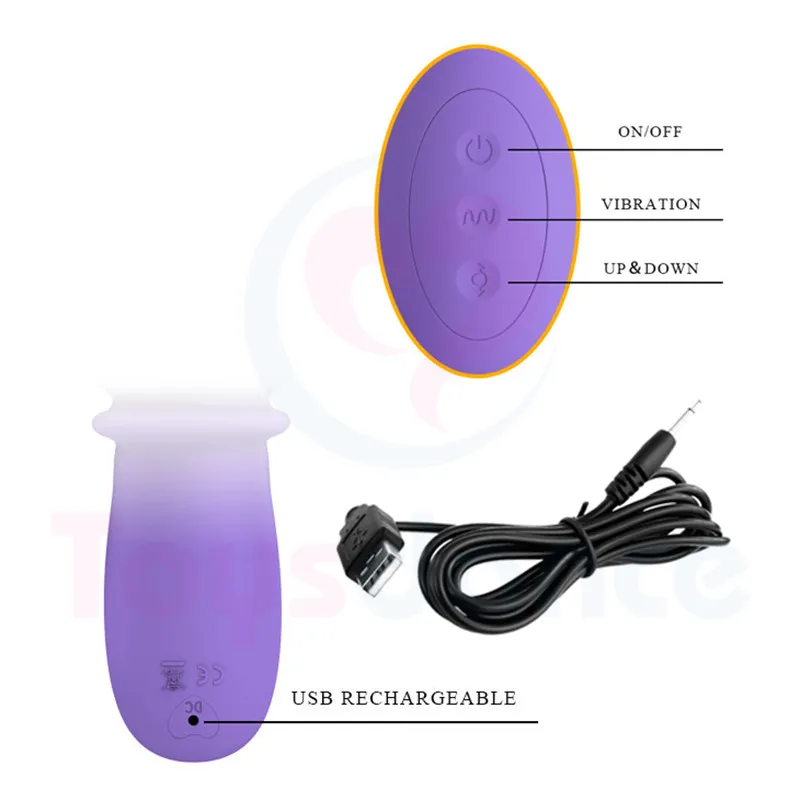 Фаллоимитатор вибратор для женщин 12 режимов вверх и вниз вибрирующий пенис