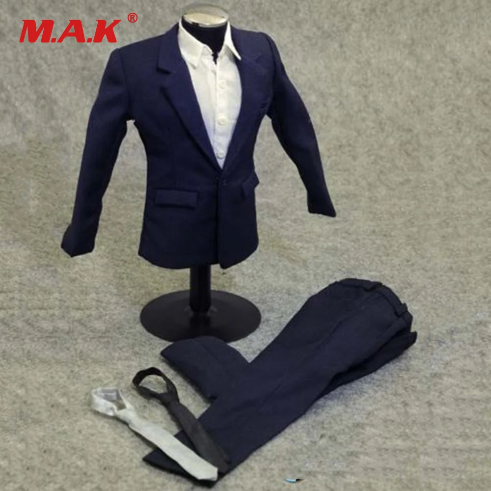 Мужской комплект одежды в масштабе 1/6 синие костюмы для экшн фигурок 12 дюймов|1/6
