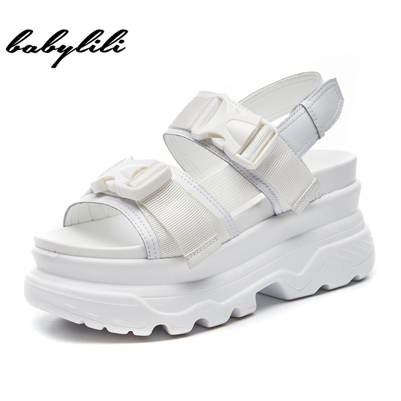 2021 летние женские пляжные сандалии с толстой подошвой повседневные