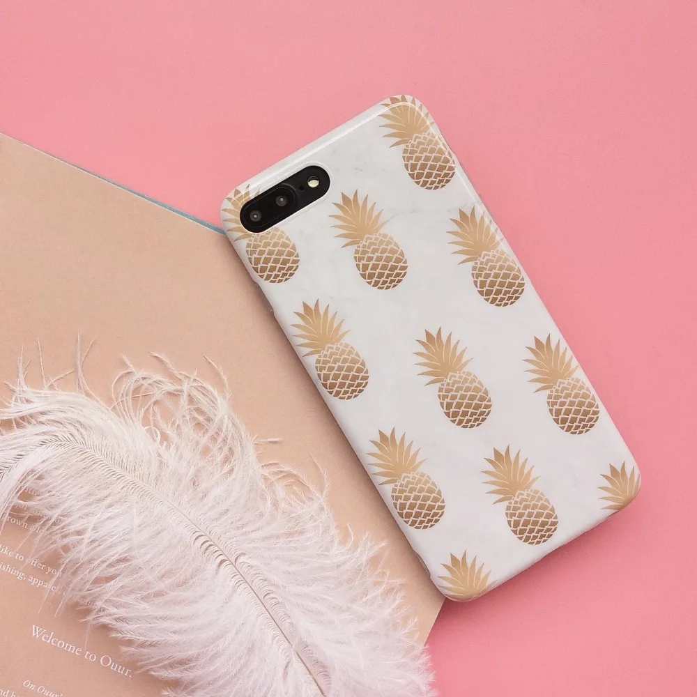PGSD простой ананас мраморный корпус мобильного телефона мягкий силиконовый IMD