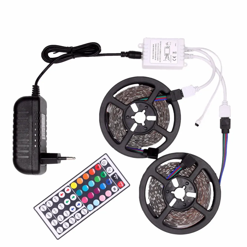 Цветная (RGB) Светодиодные ленты Водонепроницаемый 5050 DC12V Тира светодиодный