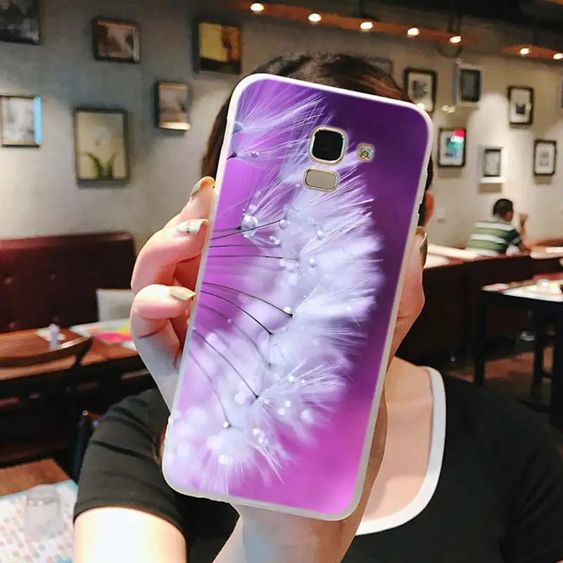 Силиконовый чехол с принтом одуванчика для Samsung Galaxy j8 j7 j6 j5 j4 j3 Plus Prime 2018 2017 2016