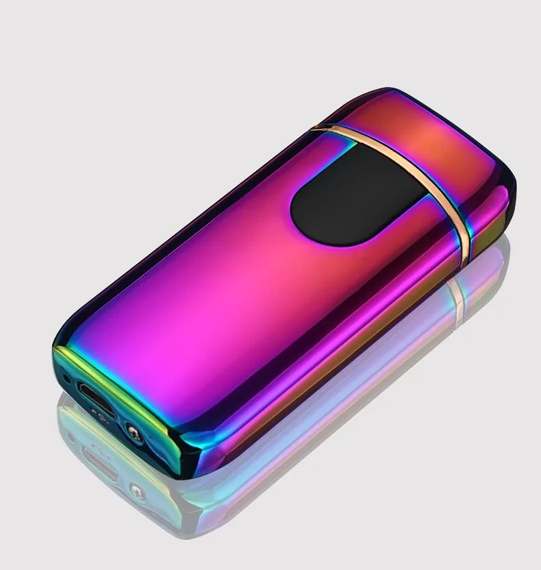 USB Зажигалка плазменная с двойной дугой без лазерного логотипа ветрозащитная