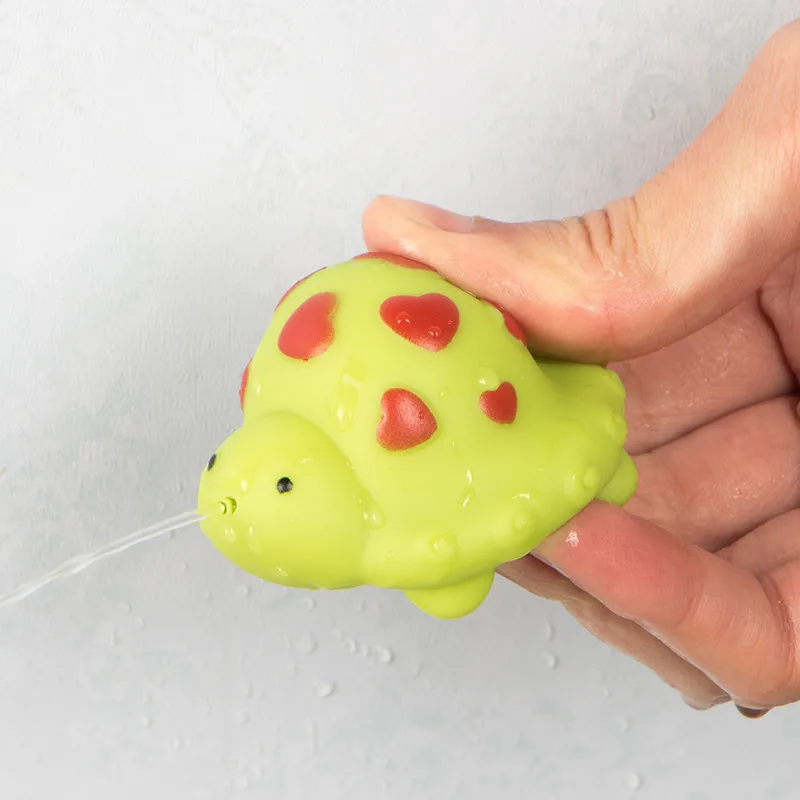 1pcs Baby Toy Big Size Soft Plastic Water Spraying Wash Bath Toys Animals Water Toy Squirters for the Tub Toy Tortoise Cute