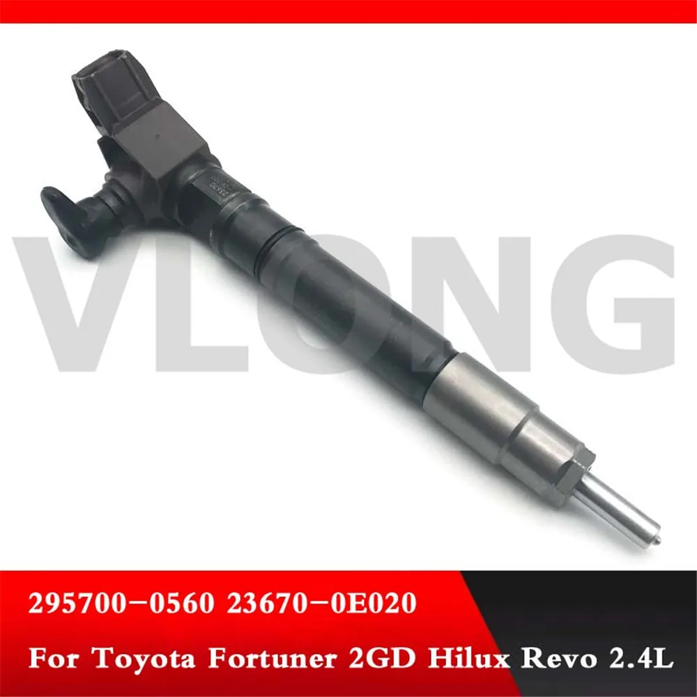 Genine и дизельный инжектор Common Rail 295700-0560 23670-0E020 23670-0E040 для Toyota Fortuner 2GD Hilux Revo 2.4L