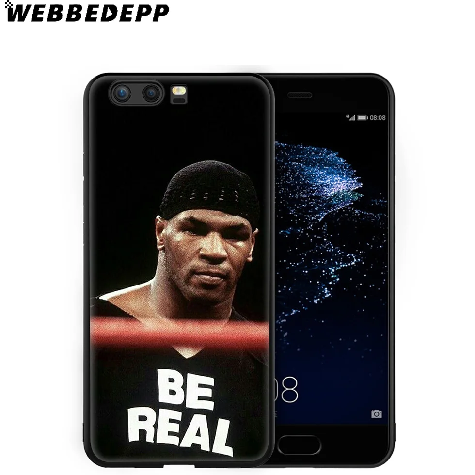 WEBBEDEPP Mike Tyson Boxing Soft Case for Huawei P8 P9 P10 P20 P30 Lite Pro P Smart Z Plus 2019 Y6 Prime 2018 2017 Mini |