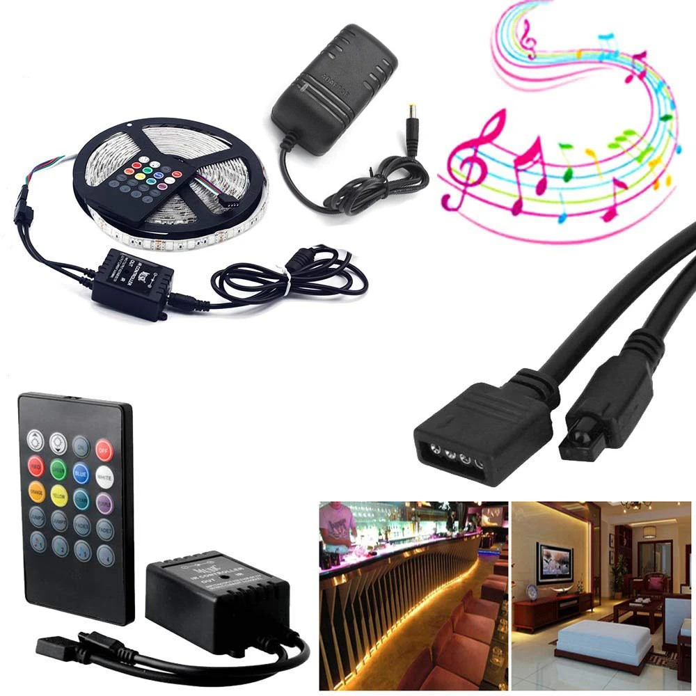 5M/10M SMD 2835 RGB LED strip Light stripe Music Sound Sensor Flexible Led tape 3528 EU/AU/UK/US 110V/220V DC12V power adapter
5M/10M SMD 2835 RGB LED strip Light stripe Music Sound Sensor Flexible Led tape 3528 EU/AU/UK/US 110V/220V DC12V power adapter