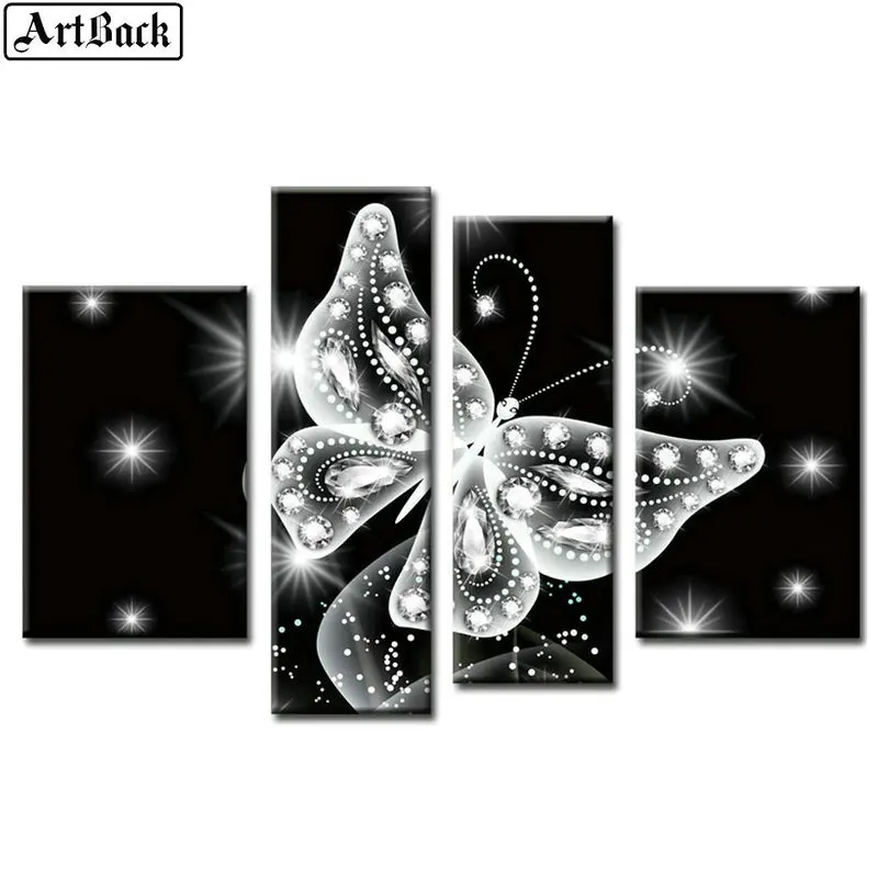 4 spell diamond painting cross stitch red wine pattern mosaic full square embroidery | Дом и сад