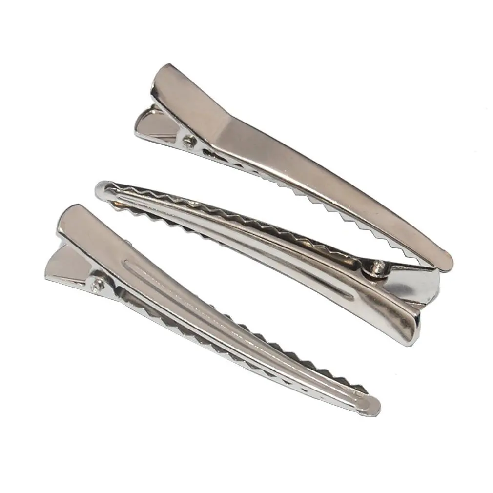 100 ПК 4 5 см Серебряный Аллигатор Заколки для волос|hair clip|alligator clips hairh clip |