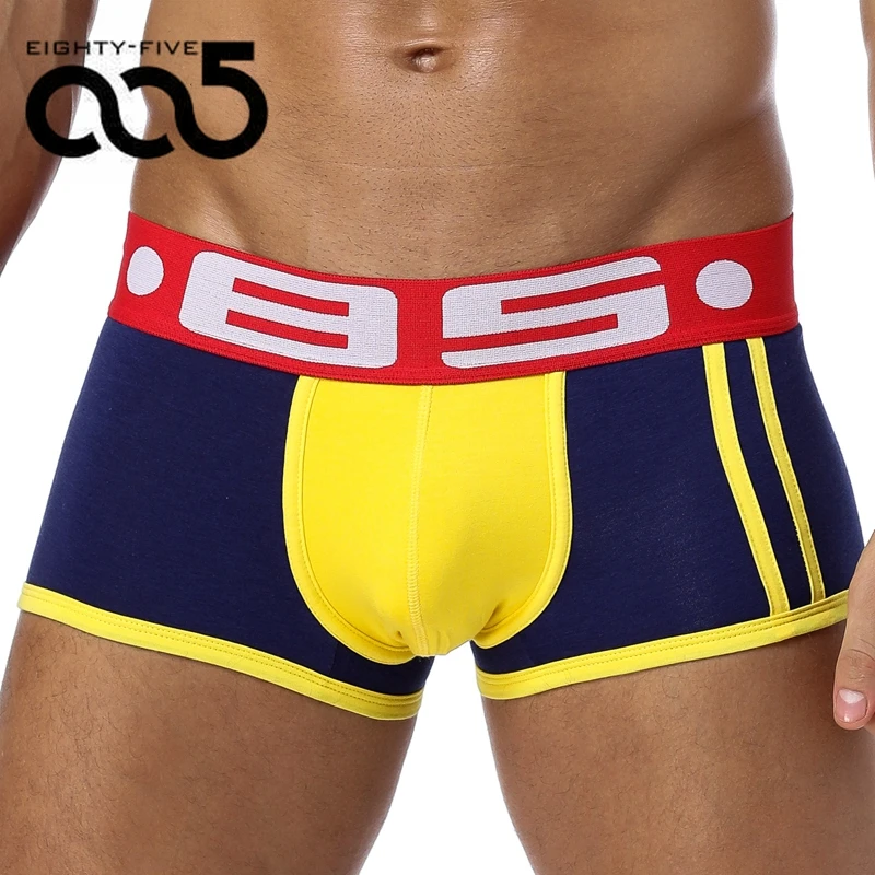 85 брендовые пикантные Для мужчин нижнее белье трусы-боксеры Мужские Шорты для