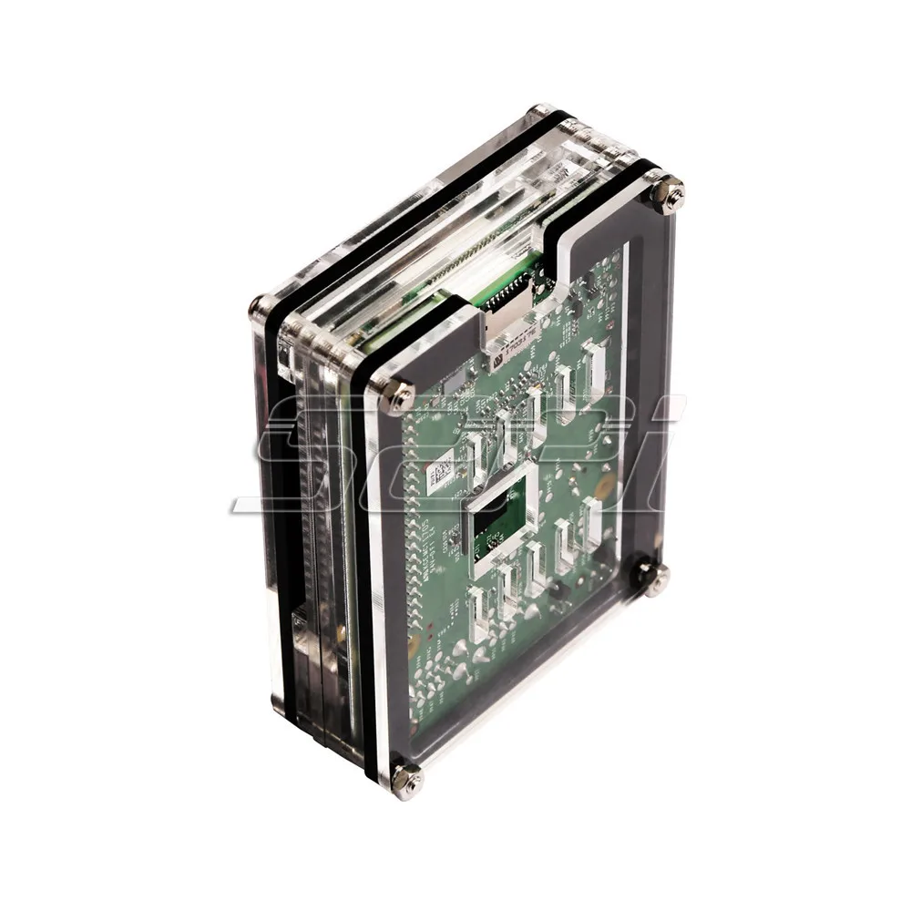 52Pi нарезанный 9 слоев акриловый чехол, для Raspberry Pi 3B/2B/Dual Fan(не включает), не подходит двойной вентилятор для 3B Plus