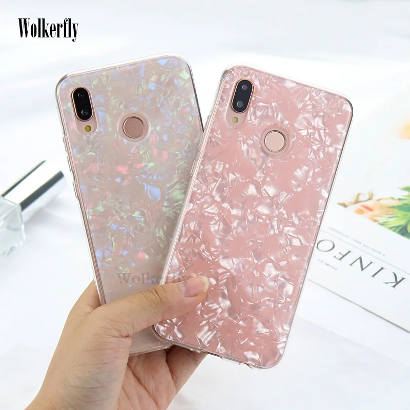 Роскошный чехол для телефона с раковиной для Honor 8X10 9 lite 7C 8A Pro Чехол для huawei P30 P10 P20 Lite Y9 Y7 Pro P Smart
