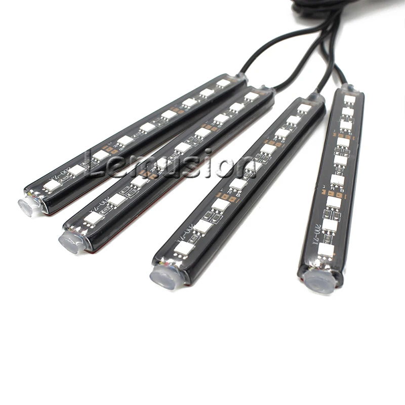 Автомобильный Стайлинг 4X автомобильный внутренний светодиодный RGB светильник