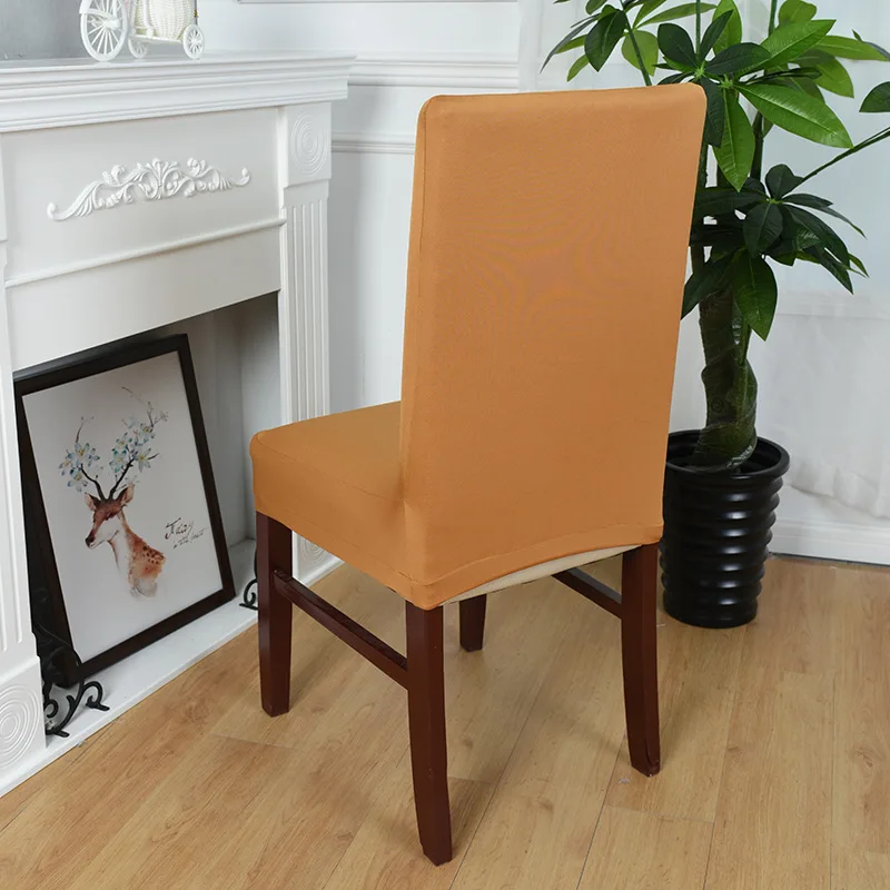 Morigins Fashion Home Textile Chair Cover For Wedding Office Dining Solid Colors Hotel Decoration Case N375 | Дом и сад