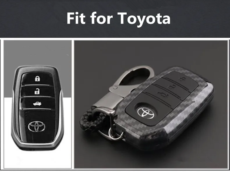 Чехол для ключей Toyota Hilux Fortuner Land Cruiser Camry чехол из углеродного волокна с