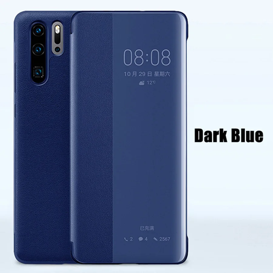Умный чехол для huawei P30 Pro, чехлы P10 P20 P30 Pro, откидная Кожаная подставка, чехол RIJOW для huawei mate 20 9 10 30 Pro 5G