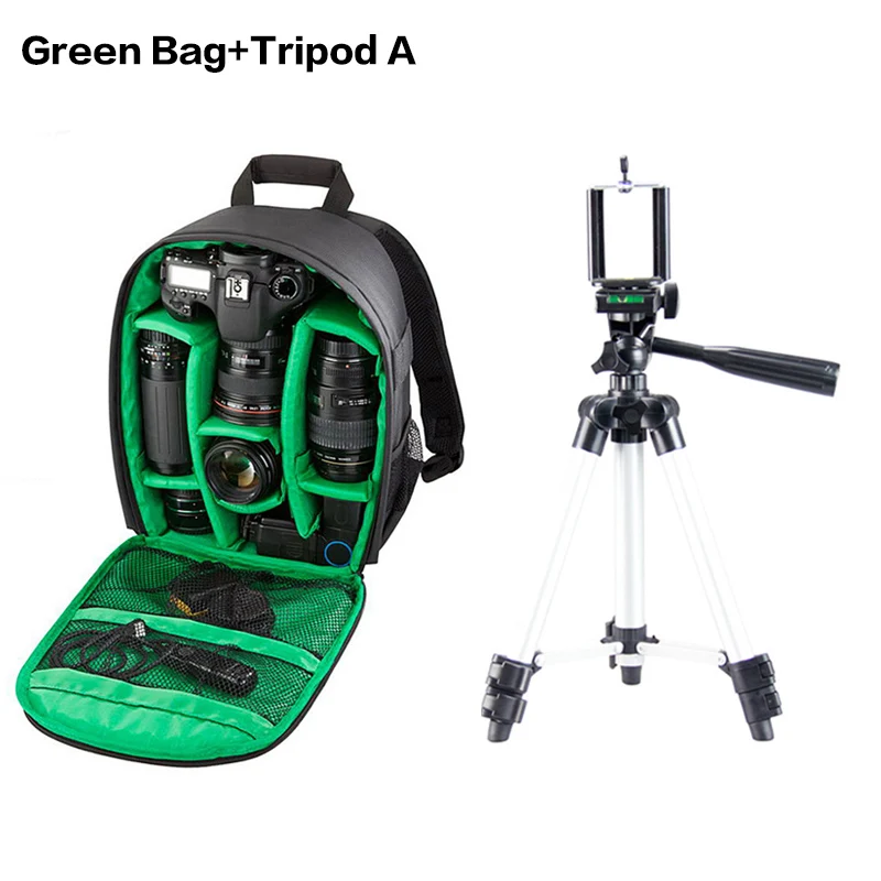Green Bag Tripod A Фото Камера сумка через плечо крест цифровой чехол Водонепроницаемый для sony Cyber Shot DSC RX1 RX10 II III IV RX100 II III IV V VA VI - Цвет: Green Bag Tripod A