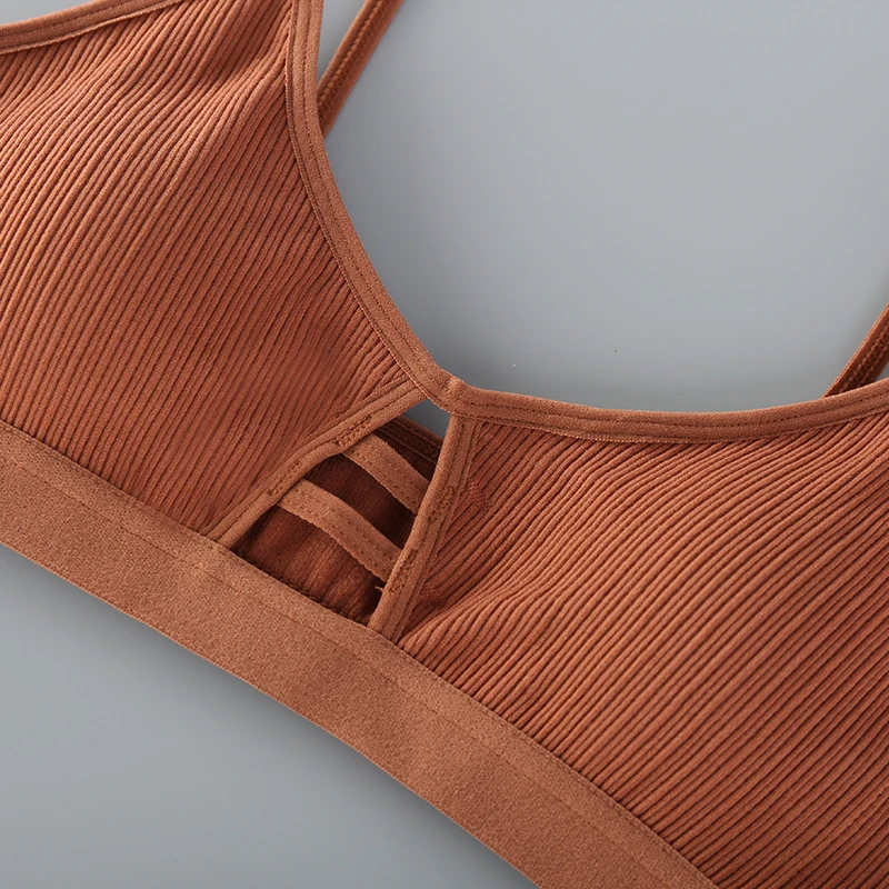 Женский хлопковый бюстгальтер, нижнее белье, бесшовный топ-труба, бюстгальтер, спереди, с отверстиями, нижнее белье, без косточек, нижнее белье, бюстгальтер