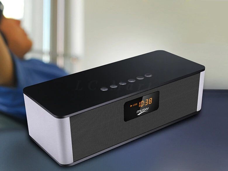 MINI HIFI Wireless Bluetooth Speaker Stereo Super Bass Big Power Subwoofer Loudspeakers USB AUX TF FM Radio Built in Mic Boombox |