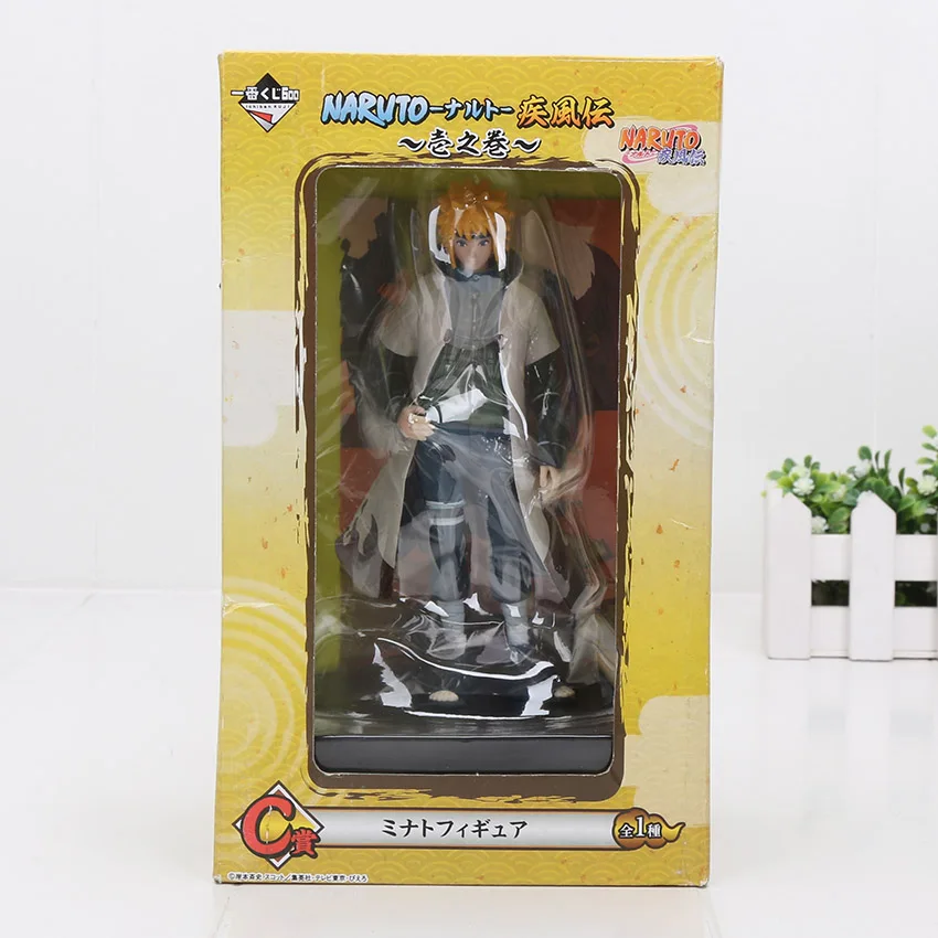 Namikaze with box 17 см Рисунок, аниме, Наруто Ураганные Хроники» удзумаки кукла рабочей силы Uzumaki режим героя аниме «Наруто ПВХ Фигурки Модель игрушки - Цвет: Namikaze with box