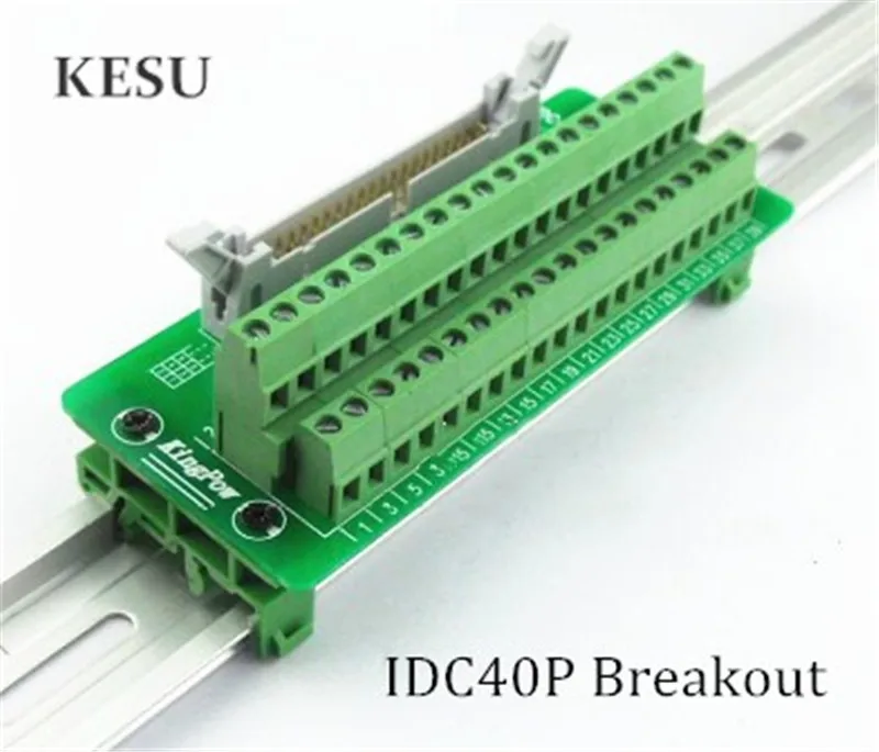 IDC40P IDC 40 контактный Штекерный клеммный блок разъем PLC релейные клеммы адаптера