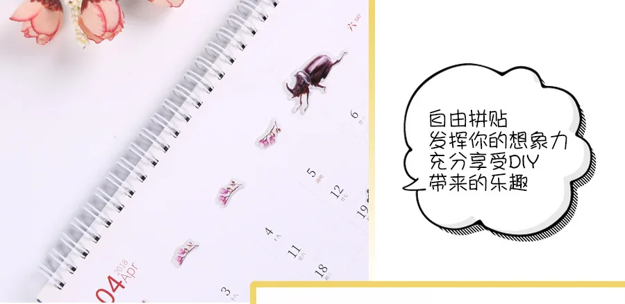 1 комплект/1 лот Kawaii канцелярские наклейки Жук пена дневник планировщик декоративные мобильные наклейки Скрапбукинг DIY ремесло наклейки