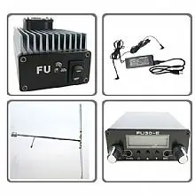 Профессиональный усилитель мощности FMUSER FU-30A 30 Вт с FM выходом + exicter DP100 1/2