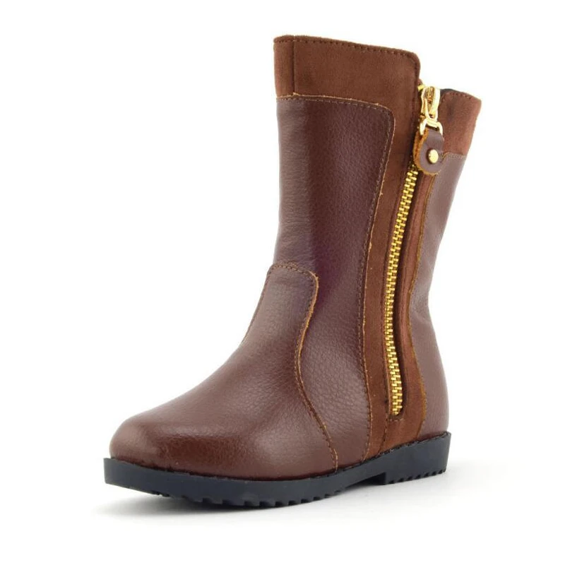 Детская обувь для мальчиков и девочек из натуральной кожи ботинки martin зимние