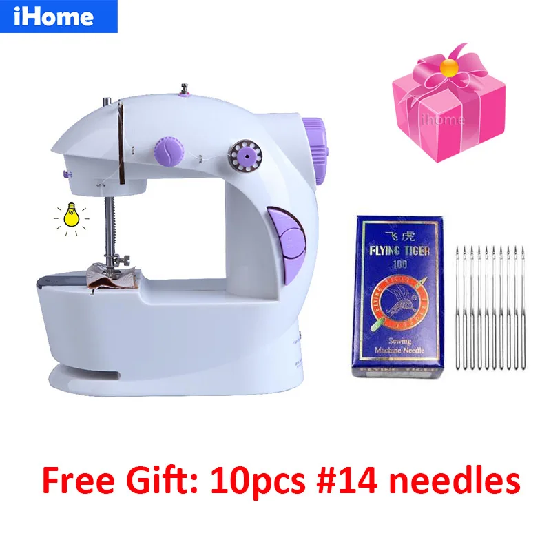 Электрическая бытовая швейная машина лучшего качества миниатюрная Светодиодная