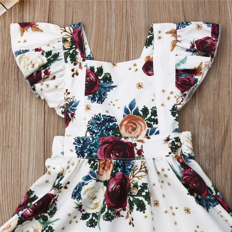 Летнее Хлопковое платье с большим бантом для маленьких девочек платья пачки