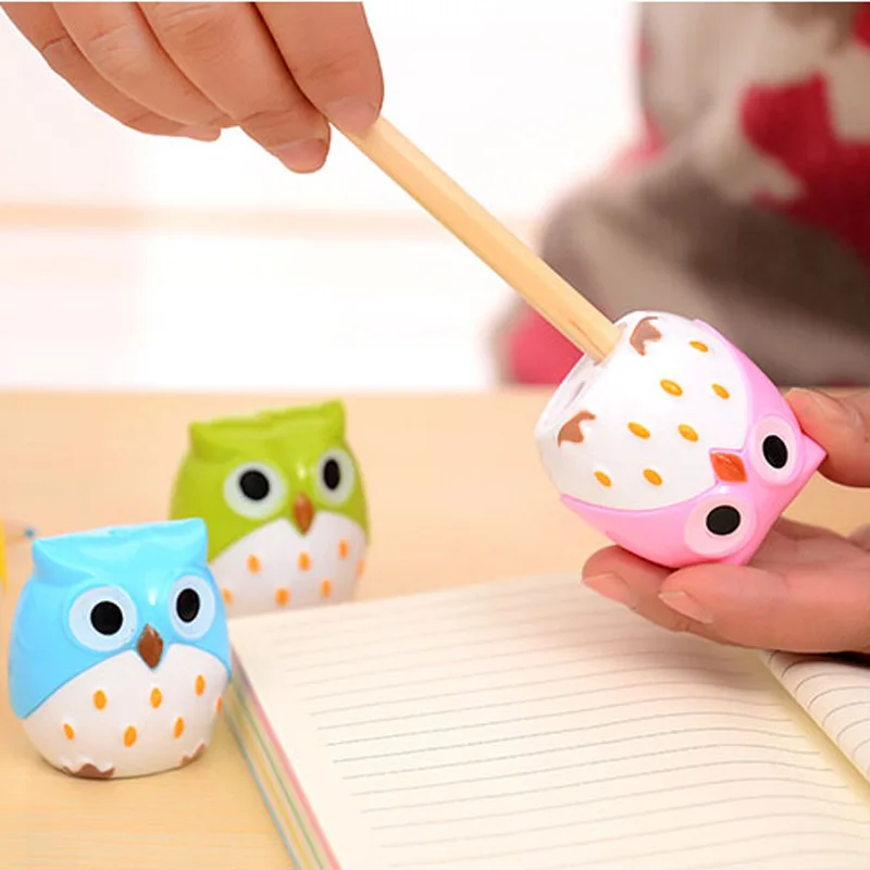 1 шт. 4 цвета Kawaii для карандаша в виде совы точилка большого мультфильм карандаш